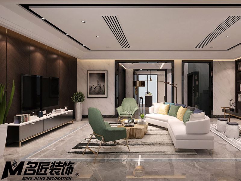 常州市中央花園歐式風(fēng)格別墅裝修案例