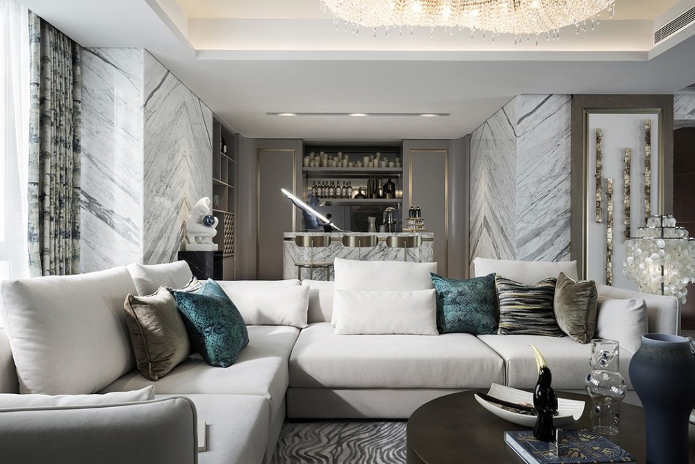 優(yōu)雅輕奢風格室內家裝案例效果圖-休閑廳 優(yōu)雅輕奢風格室內家裝案例效果圖-休閑廳